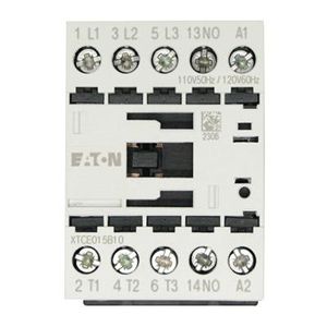 Eaton XTCE015B10A 3-Pole 1 NO Full Voltage Non-Reversing IEC Contactor 15-Amp 120-Volt AC