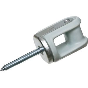 Arlington 616 Galvanized Steel Porcelain Wire Holder With Lag Screw