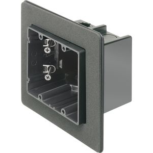 Arlington F102F Non-Conductive Plastic 2-Gang Non-Metallic Vapor Box 6.313-Inch x 5.990-Inch x 3.510-Inch 42-Cubic-Inch One-Box