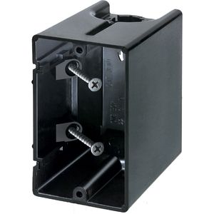 Arlington F101 1-Gang Non-Metallic Vertical Outlet Box 3.720-Inch x 2.280-Inch x 3.510-Inch 22.5-Cubic-Inch One-Box