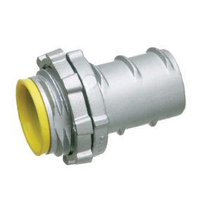 Arlington GF50A Die Cast Zinc Insulated Throat Straight Connector 1/2-Inch