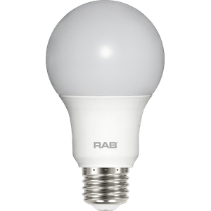 Rab A19-9-E26-827-ND A19 LED Lamp E26 Medium Base 9.5-Watt 800-Lumens 80 CRI 2700K Soft White