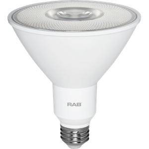 Rab PAR38-12-930-40D-DIM Dimmable PAR38 Shatterproof LED Lamp E26 Medium Base 12-Watt 950-Lumens 90 CRI 3000K Warm White