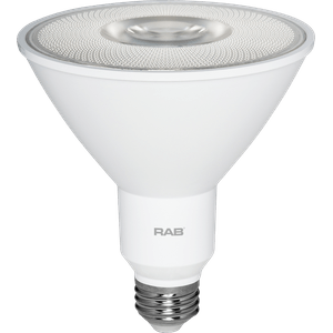 Rab PAR38-16-930-40D-DIM Dimmable PAR38 Shatterproof LED Lamp E26 Medium Base 16-Watt 1370-Lumens 90 CRI 3000K Warm White