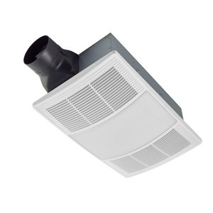 Nutone BHFLED110 Heater Exhaust Fan With CCT LED Lighting 120-Volt 110-CFM Broan Powerheat