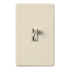 Lutron AYFSQ-F-LA 120-Volt AC at 60-Hz 1.5-Amp 1-Pole 3-Way Quiet 3-Speed Fan Control Light Almond Ariadni