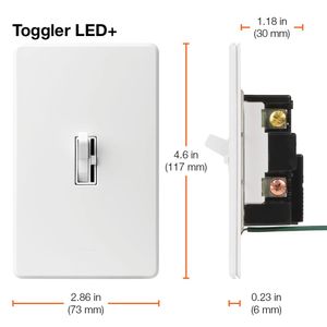 Lutron AYCL-153P-WH 120-Volt at 60-Hz 1-Pole 3-Way Preset Dimmer White Ariadni CL