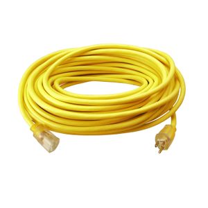 American Insulated Wire C4312100YW SJTW Extension Cord 12/3 100-ft Yellow