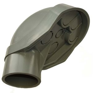 Thomas & Betts E998E Gray PVC 3-Hole Service Entrance Cap 3/4-Inch Carlon