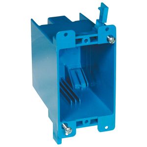 Thomas & Betts B120R PVC 1-Gang Outlet Box 2-5/16-Inch x 4-1/8-Inch x 3-5/8-Inch 20-Cubic-Inch Carlon