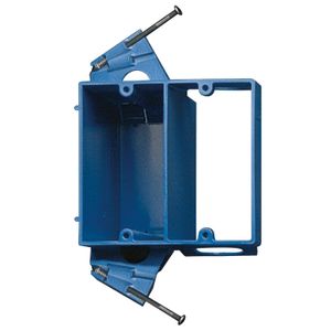 Thomas & Betts SC200DV PVC 2-Gang Dual Voltage Box With Bracket 4.040-Inch x 3.690-Inch x 3.670-Inch 20.5-Cubic-Inch Carlon