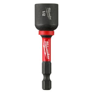 Milwaukee Tool 49-66-4537 Hex Magnetic Nut Driver 1/2-Inch x 2-9/16-Inch Shockwave Impact Duty