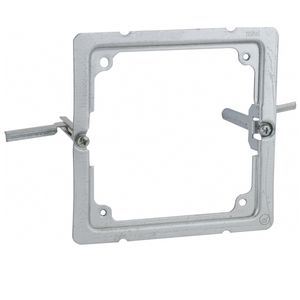 Raco 205RAC Galvanized Steel Flat Life Safety Steel Wall Box Mounting Bracket 4-Inch x 4-Inch Raco Retro-Ring