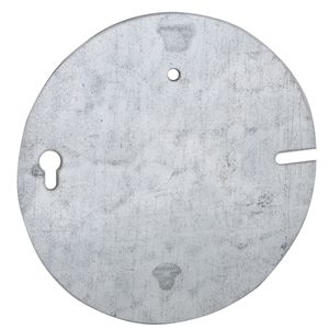 Raco 892 Pre-Galvanized Steel Flat Blank Concrete Ring Back Plate 4-1/2-Inch x 0.06-Inch