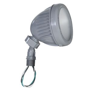 Raco LL1200S Swivel Commercial Grade LED Flood Light 13-Watt 120/277-Volt AC Gray Bell