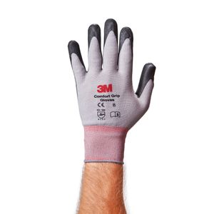 3M CGM-GU General Use Comfort Grip Gloves Medium Nylon Fiber Gray