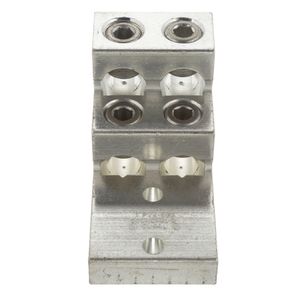 Panduit LAM4SB600-38-1Y Tin Plated Aluminum Vertical Two Barrel Lug 2-AWG-600-KCMIL