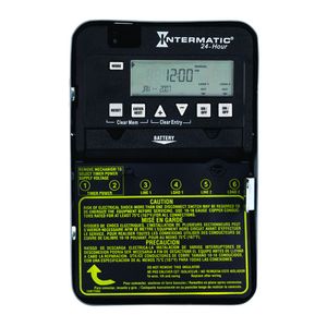 Intermatic ET1125C ON/OFF ET1100 Series Basic Electronic Timer Switch 120/208 - 277-Volt AC 30-Amp 24 Hour