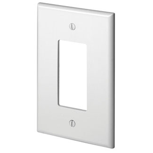 Leviton 88601 Thermoset Device Mount Oversized 1-Gang Wallplate/Faceplate 1-Decora/GFCI White