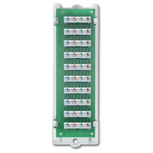 Leviton 47689-B ABS Plastic Bridged Telephone Module With Bracket 1-3/4-Inch x 0.68-Inch x 5-3/4-Inch