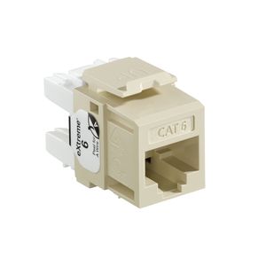 Leviton 61110-RI6 8P8C UTP Category 6 Jack Ivory Extreme QuickPort