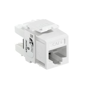 Leviton 61110-RW6 8P8C UTP Category 6 Jack White Extreme QuickPort