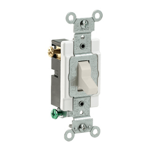 Leviton CS320-2T 120/277-Volt AC 20-Amp 3-Way Commercial/Specification Grade Toggle AC Quiet Switch Light Almond