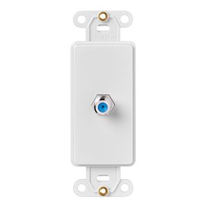 Leviton 40681-W Screw Termination Telephone/Video Insert White Decora