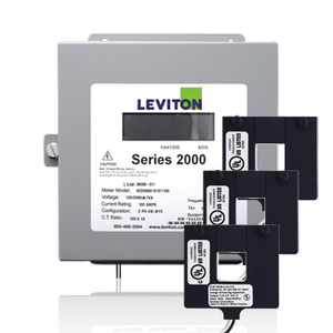 Leviton 2K480-4D 3-Phase 2000 Series Meter Kit 277/480-Volt AC 400-Amp 4-Wire VerifEye