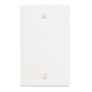 Leviton 88014 Thermoset Box Mount Standard Size 1-Gang Blank Wallplate White