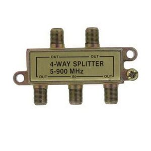 Leviton 40987-4 4-Way CATV Splitter 5 - 900-Mega-Hz Gold Plated