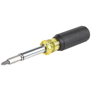 Klein Tools 32500MAG 11-In-1 Magnetic Screwdriver/Nut Driver 7.8-Inch Yellow/Black