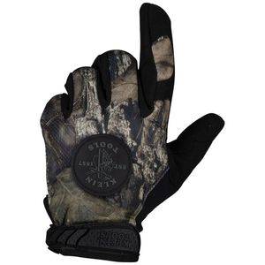 Klein Tools 40209 Gloves Large Synthetic Leather Palm Camouflage Journeyman