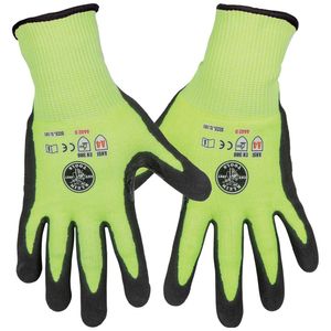 Klein Tools 60198 Unisex Touchscreen Work Gloves X-Large HPPE/Nitrile/Polyester/Spandex Yellow/Black/Orange