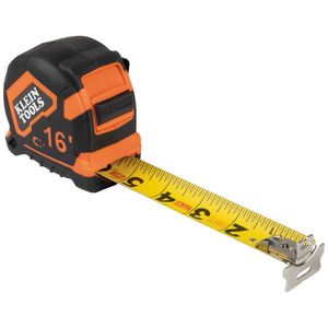 Klein Tools 9216 Orange/Black Double Sided Magnetic Tape Measure 16-ft