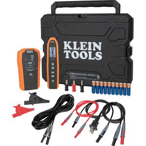 Klein Tools ET450 Interchangeable Lead Advanced Circuit Tracer Kit 12 - 480-Volt 45 - 65-Hz Transmitter 33-Kilo-Hz Receiver