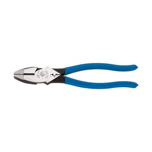 Klein Tools D2000-9NECR High Leverage Heavy-Duty Side Cutting And Crimping Plier 9-3/8-Inch Royal Blue