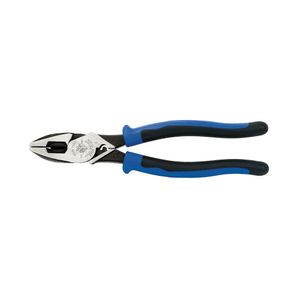 Klein Tools J2000-9NECRTP High Leverage Side Cutting And Crimping Plier 9-1/2-Inch Black/Blue Journeyman