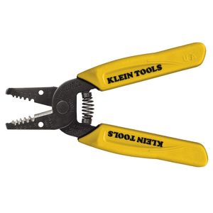 Klein Tools 11045 Spring Loaded Narrow Nose Wire Stripper/Cutter 18-10-AWG 6-1/4-Inch Yellow