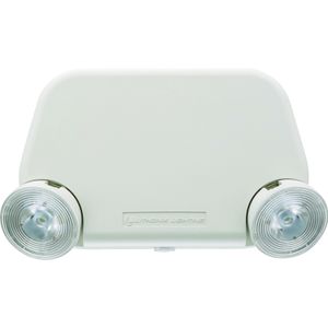 Lithonia Lighting EU2L-M12 Wall/Ceiling Mount 2-Head Low Profile LED Emergency Light 0.75-Watt 120/277-Volt AC White