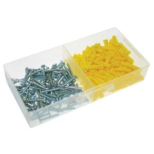 Metallics WAK19 Plastic Super Yellow Conical Wall Anchor Kit 1/4-Inch