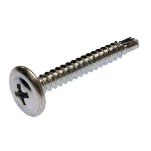 Metallics JWDW1C Zinc Plated Steel Phillips Drive Wafer Head Self-Piercing Drywall Screw #8 x 1/2-Inch