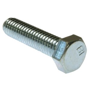 Metallics JHTB26 Zinc Chromate Steel Hex Head Full Threaded Tap Bolt 3/8-Inch x 3-Inch