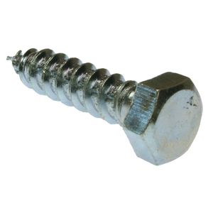 Metallics JBLS4 Zinc Chromate Steel Lag Bolt 1/4-Inch x 3-Inch