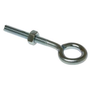 Metallics JEB1 Zinc Chromate Steel Eye Bolt With Hexagonal Nut 1/4-20 x 2-Inch