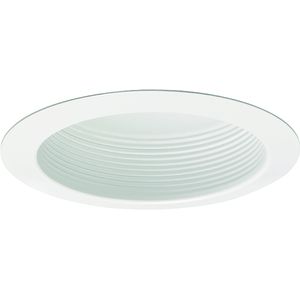 Juno Lighting V2015W-WH 5-Inch Baffle Stippled Opal Lens Shower Reflector Trim Round White VuLite