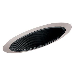 Juno Lighting 604W-WH 6-Inch Baffle 604 Series Super Slope Trim Round White