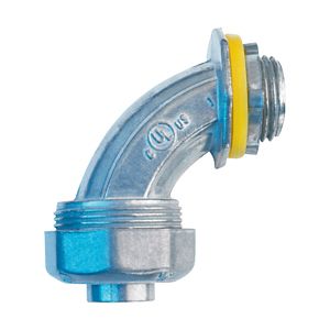 Crouse-Hinds LT20090DC Natural Die Cast Zinc Non-Insulated 90-Degree Liquidtight Connector 2-Inch