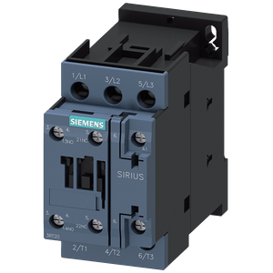 Siemens 3RT20231AK60 3-Pole 1 NO-1 NC 3RT Series IEC Contactor 9-Amp 110/120-Volt AC Sirius