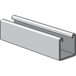 Power Strut PS-200-10-SS-304 304 Stainless Steel Single Sided Channel With No-Hole 10-ft x 1-5/8-Inch x 1-5/8-Inch